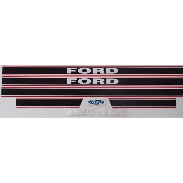 Aftermarket 7610 Tractor New Hood Decal Set Fits FordNew Holland EBPN16605LA F518H3 - main